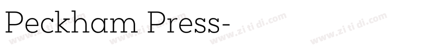 Peckham Press字体转换